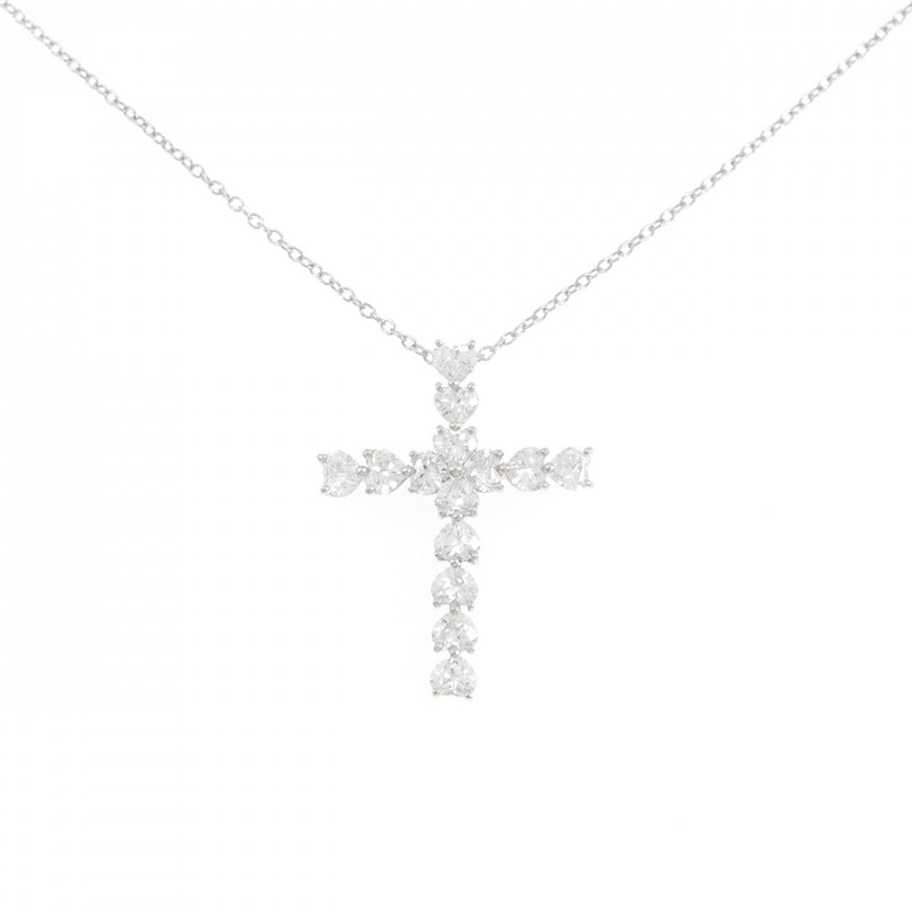 ハリーウィンストン ハートシェイプクロス ネックレス