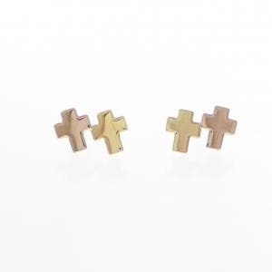 K18YG/K18PG クロス ピアス