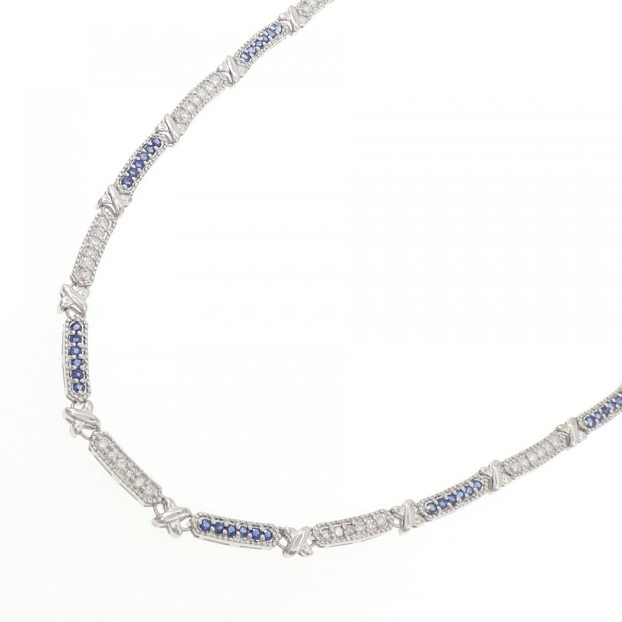 PT850 サファイヤ ネックレス 2.26CT