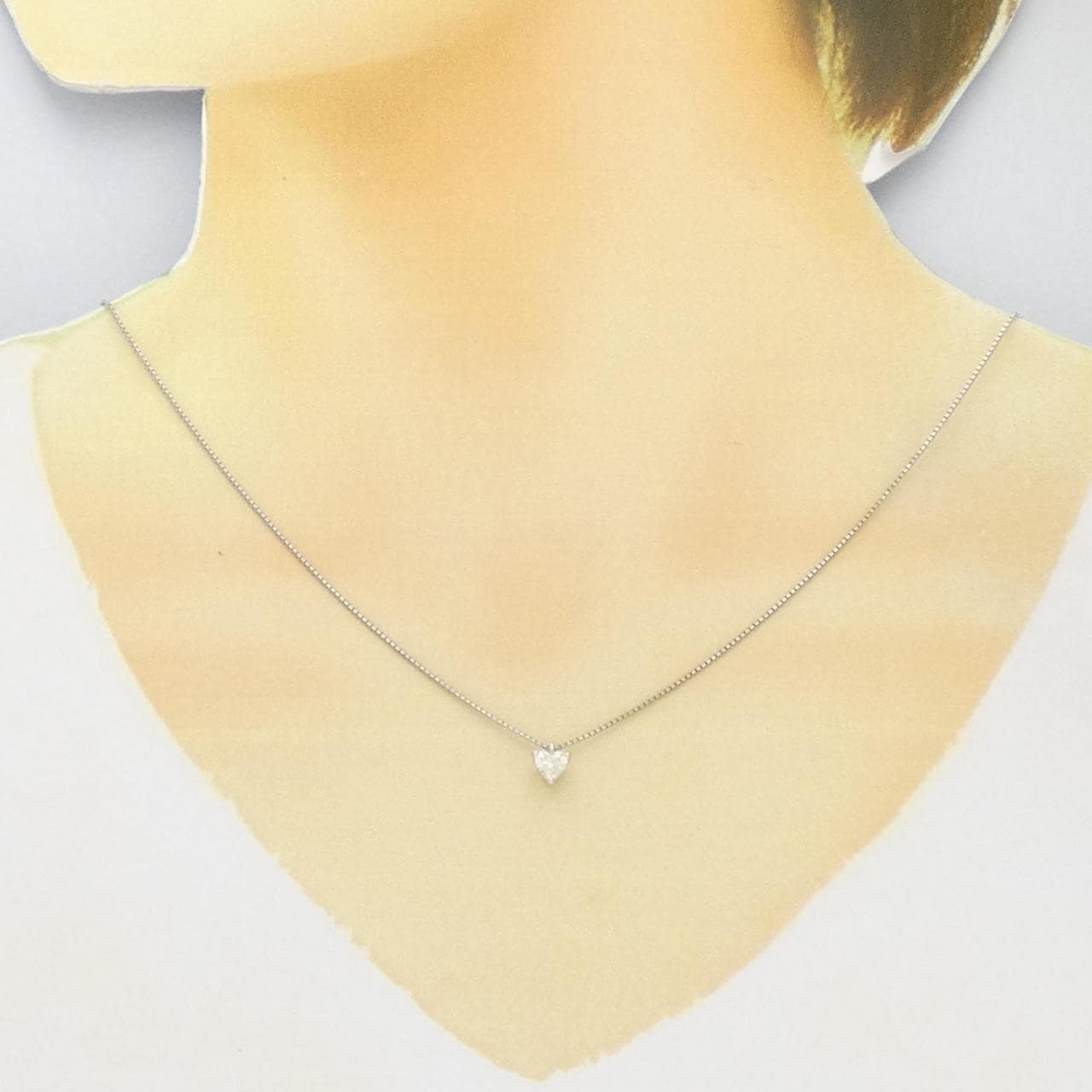 PT Heart Diamond Necklace 0.329CT