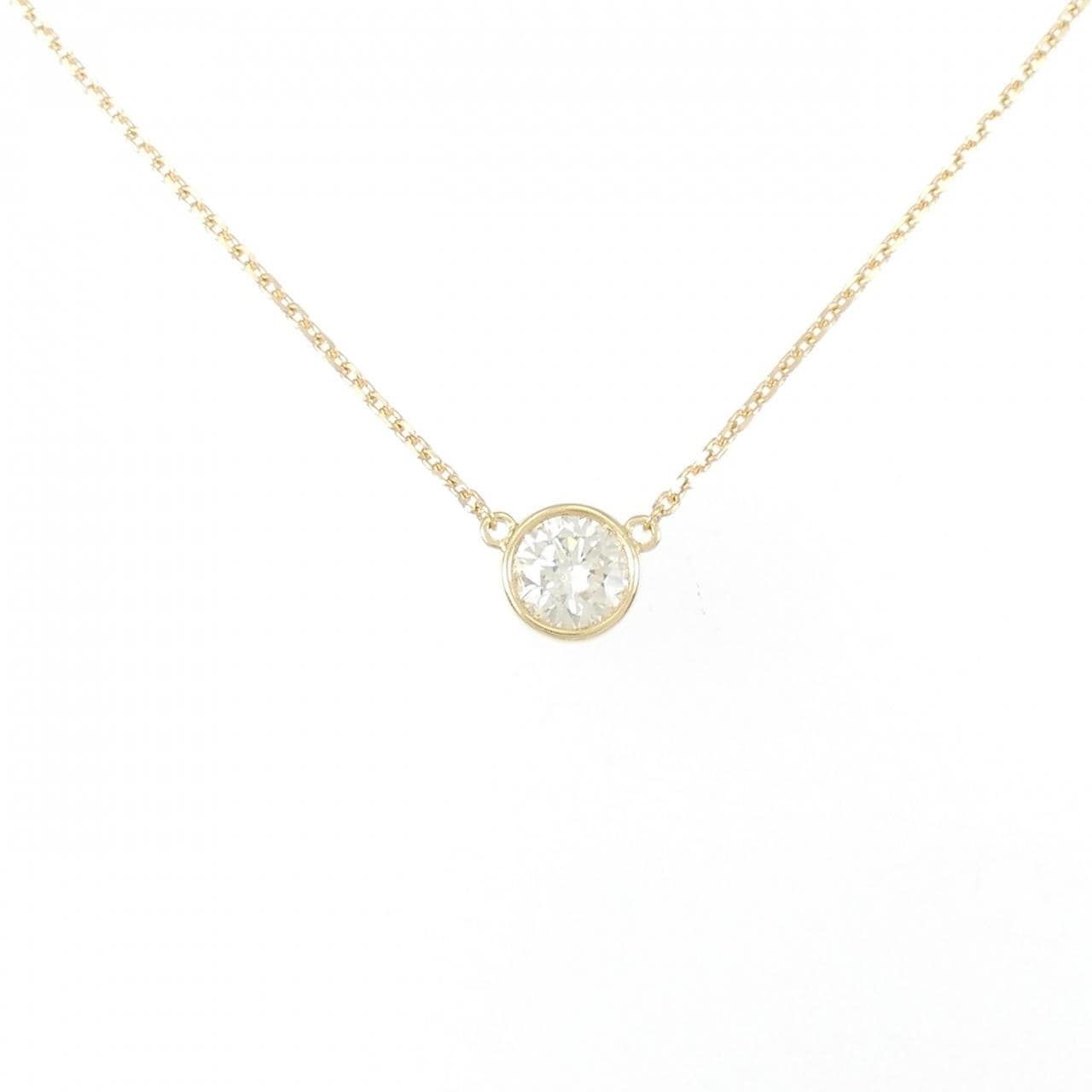 K18YG solitaire Diamond necklace 0.533CT