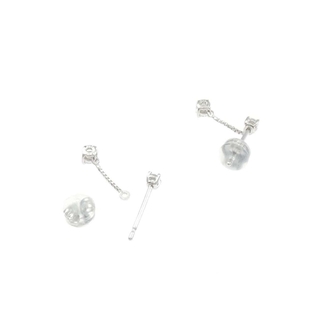 PT900 ダイヤモンド ピアス 0.30CT