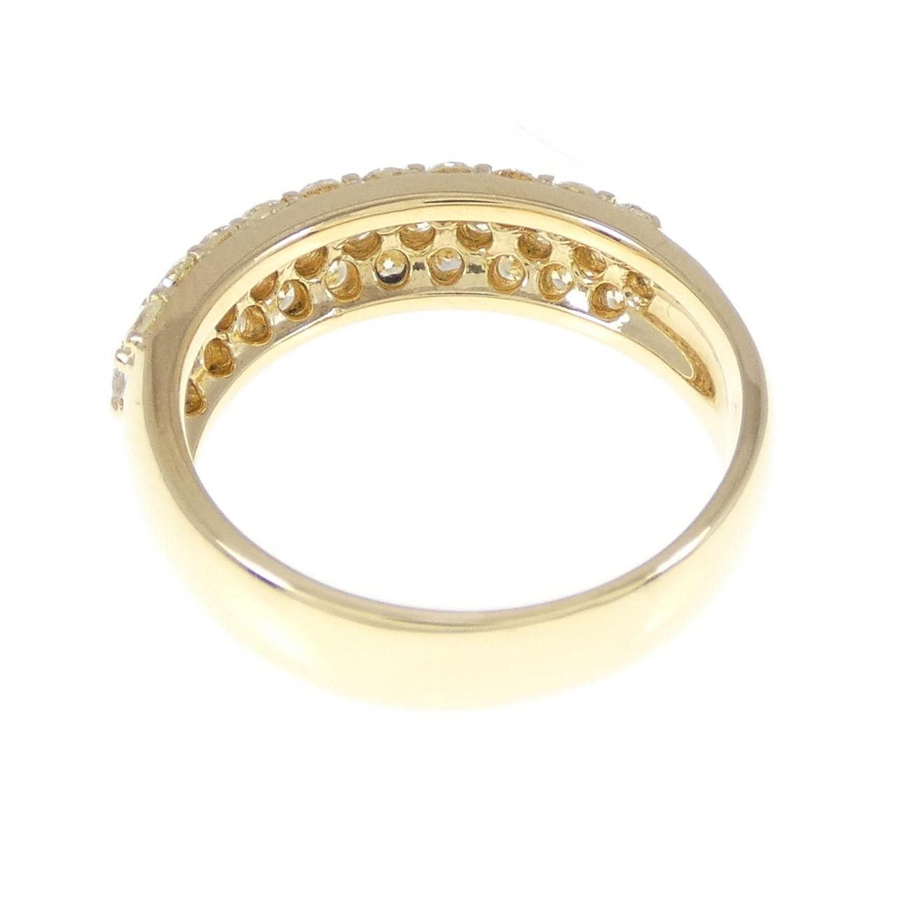 K18YG パヴェ ダイヤモンド リング 1.00CT