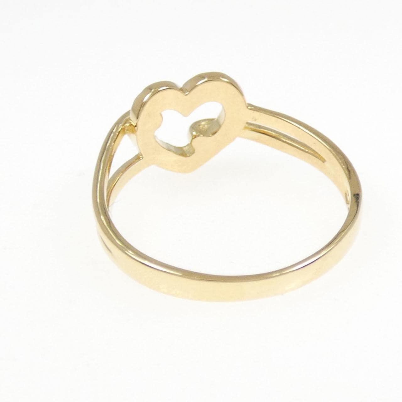 K18YG ハート リング