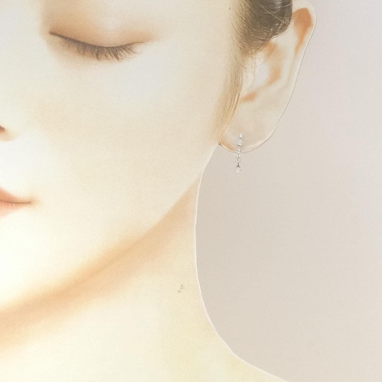 PT900 ダイヤモンド ピアス 0.25CT