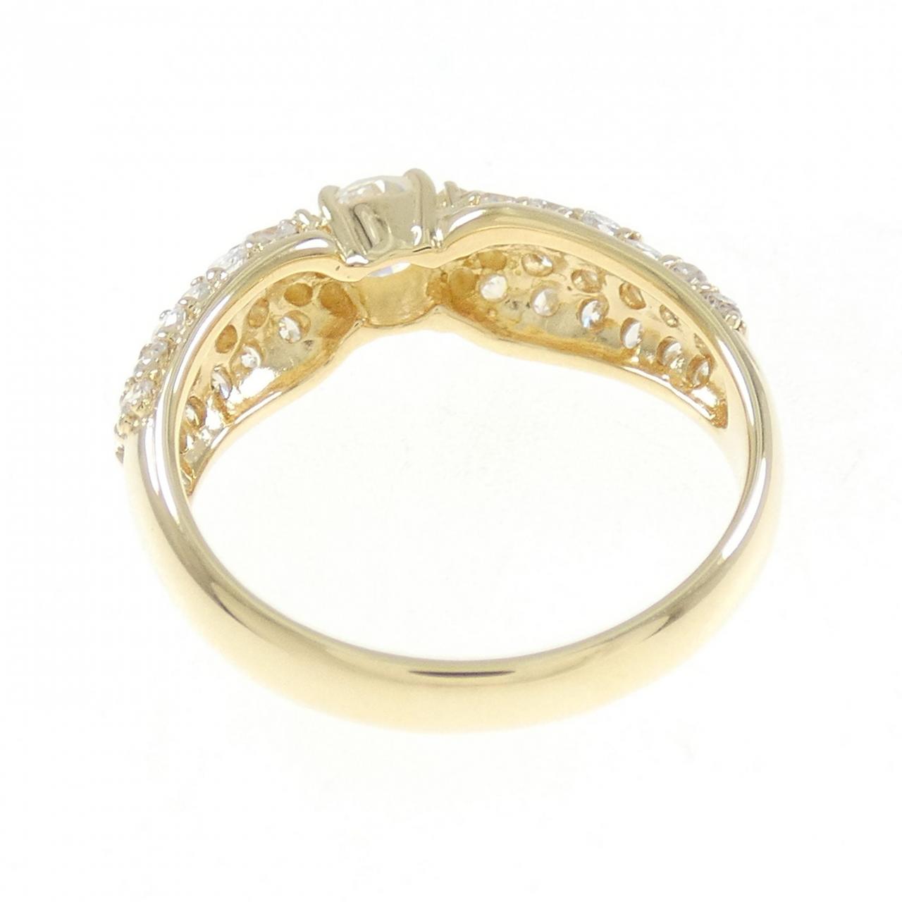 K18YG ダイヤモンド リング 0.33CT