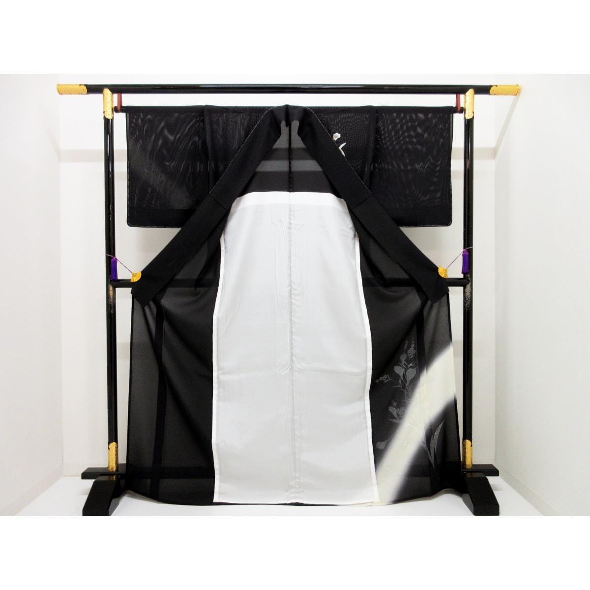 【新品】単衣　駒絽訪問着　金彩友禅ボカシ染