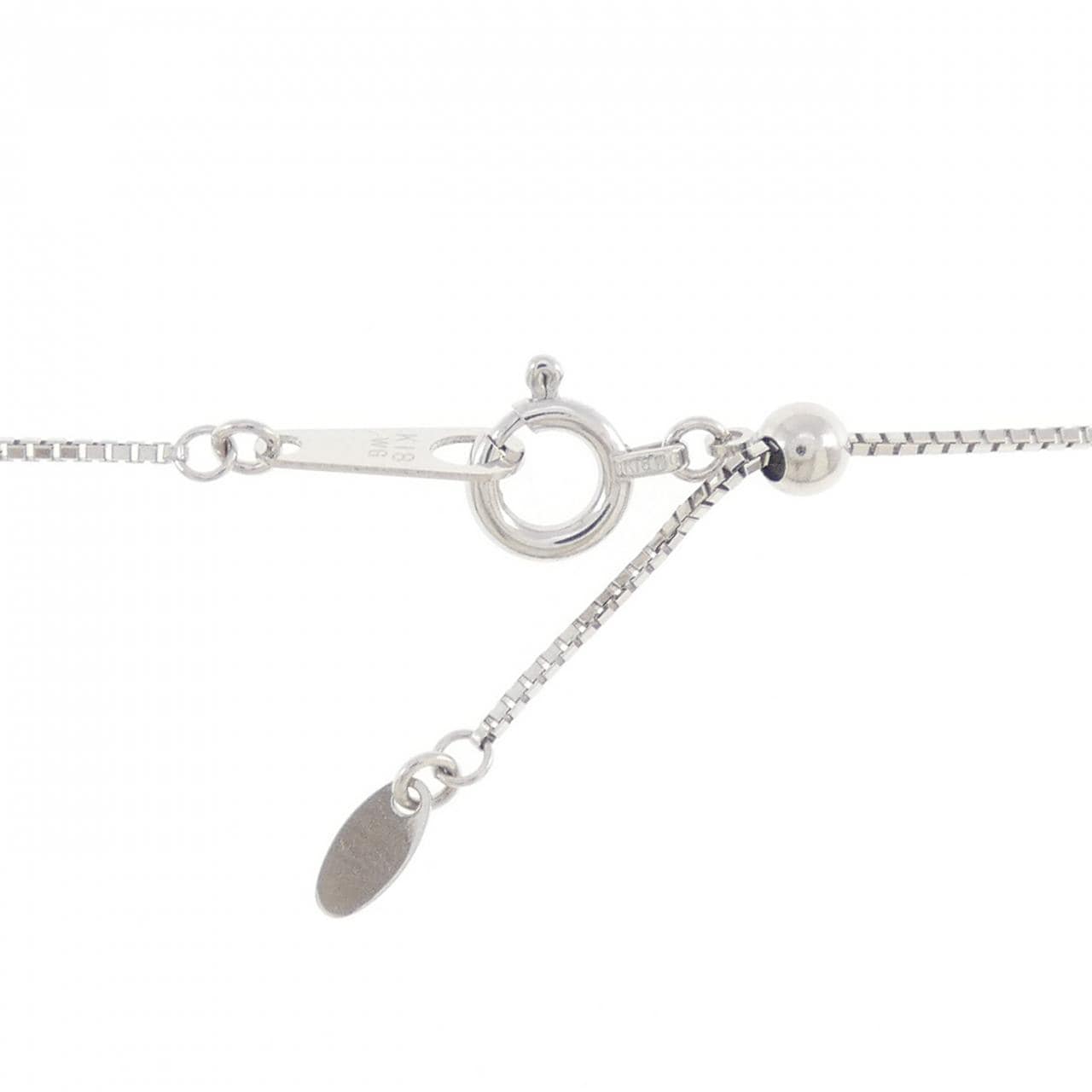 K18WG ダイヤモンド ネックレス 1.05CT