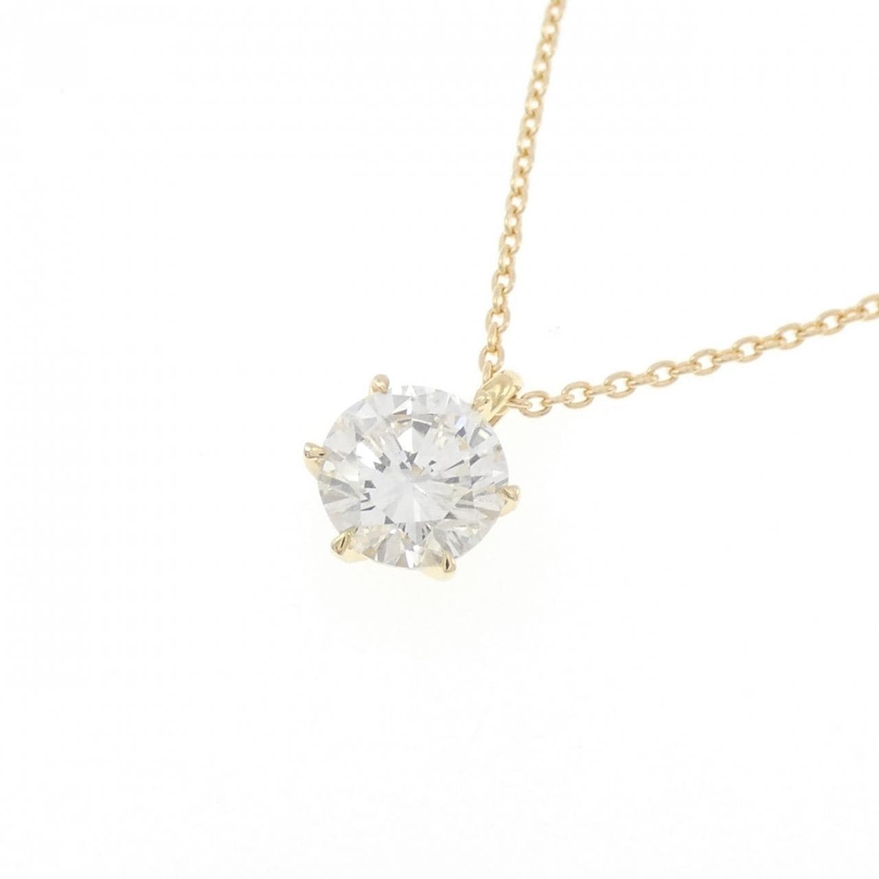 【リメイク】K18YG ダイヤモンド ネックレス 1.011CT G I1 Good