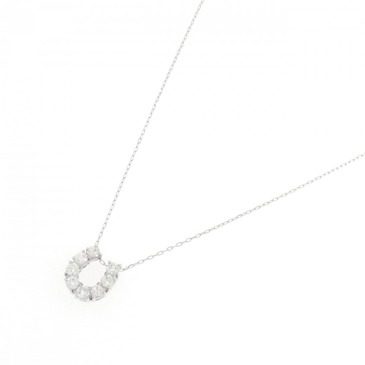 PT900/PT850 ホースシュー ダイヤモンド ネックレス 0.50CT