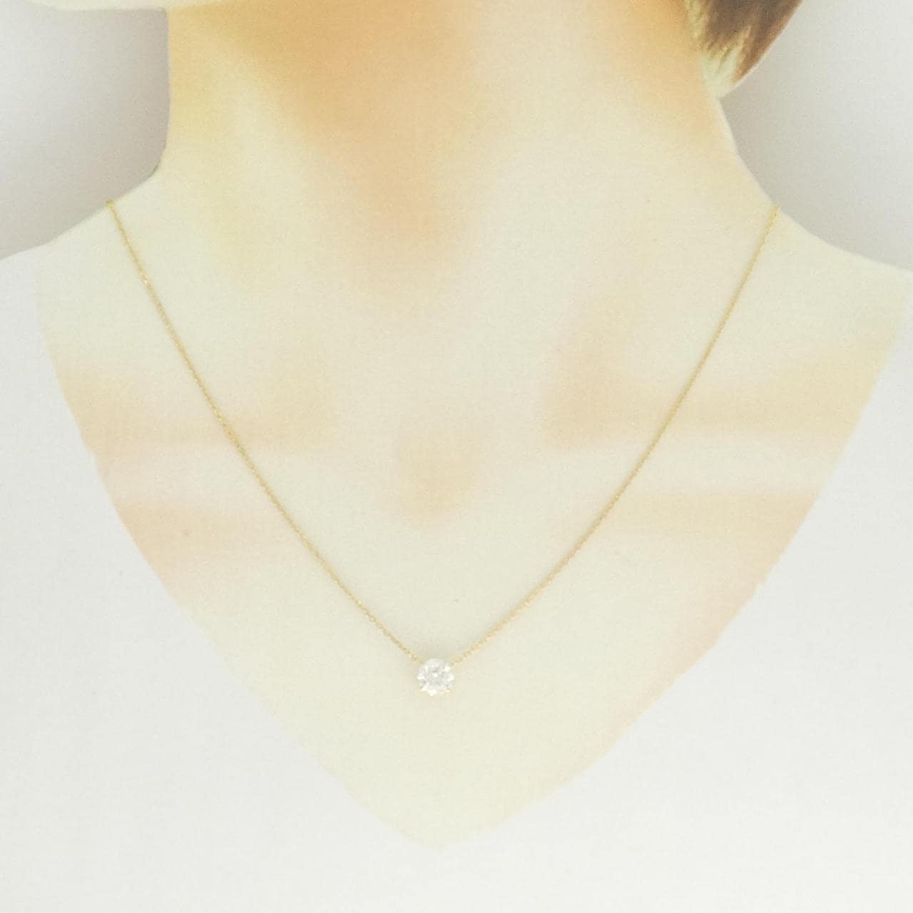 K18YG ダイヤモンド ネックレス 1.040CT H SI2 3EXT
