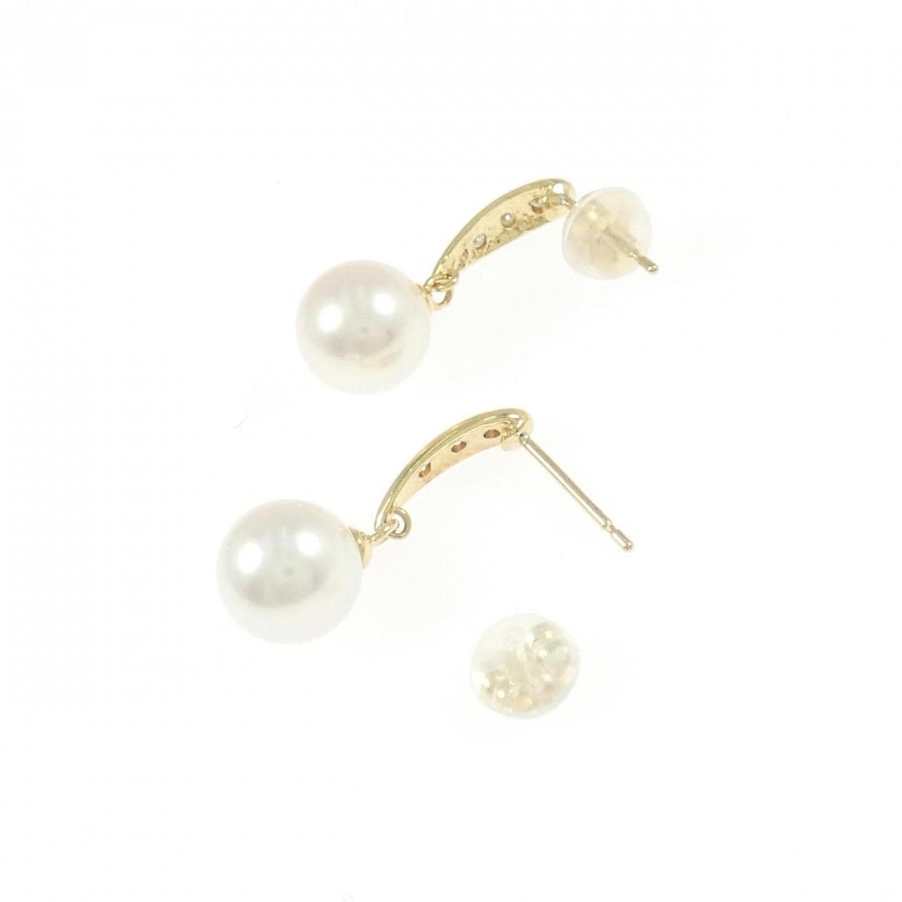 K18YG アコヤパール ピアス 7.2mm