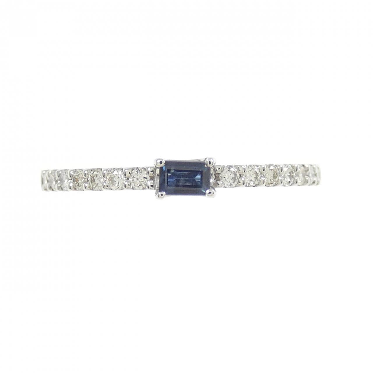 【新品】PT サファイヤ リング 0.10CT