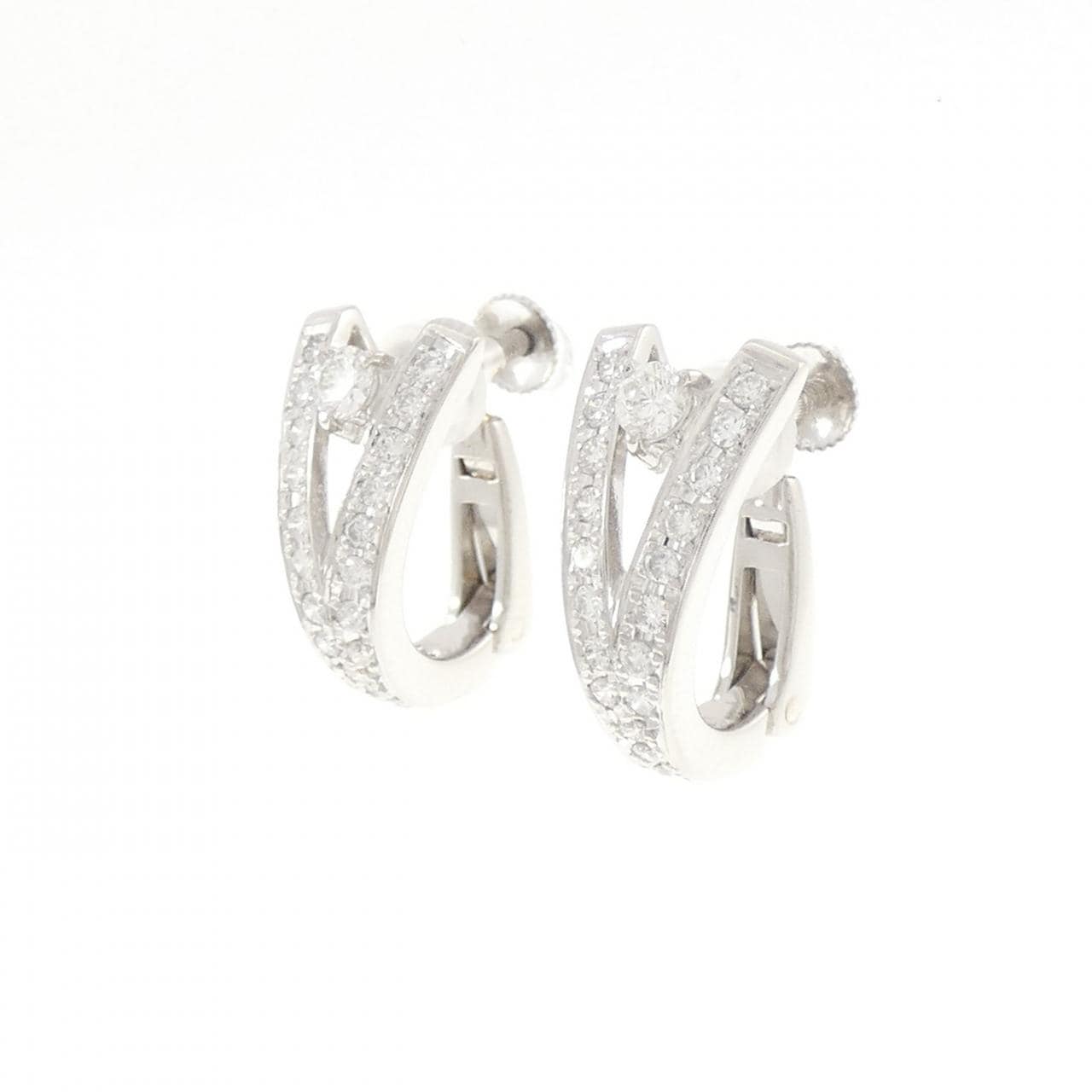 PT900 ダイヤモンド イヤリング 1.20CT