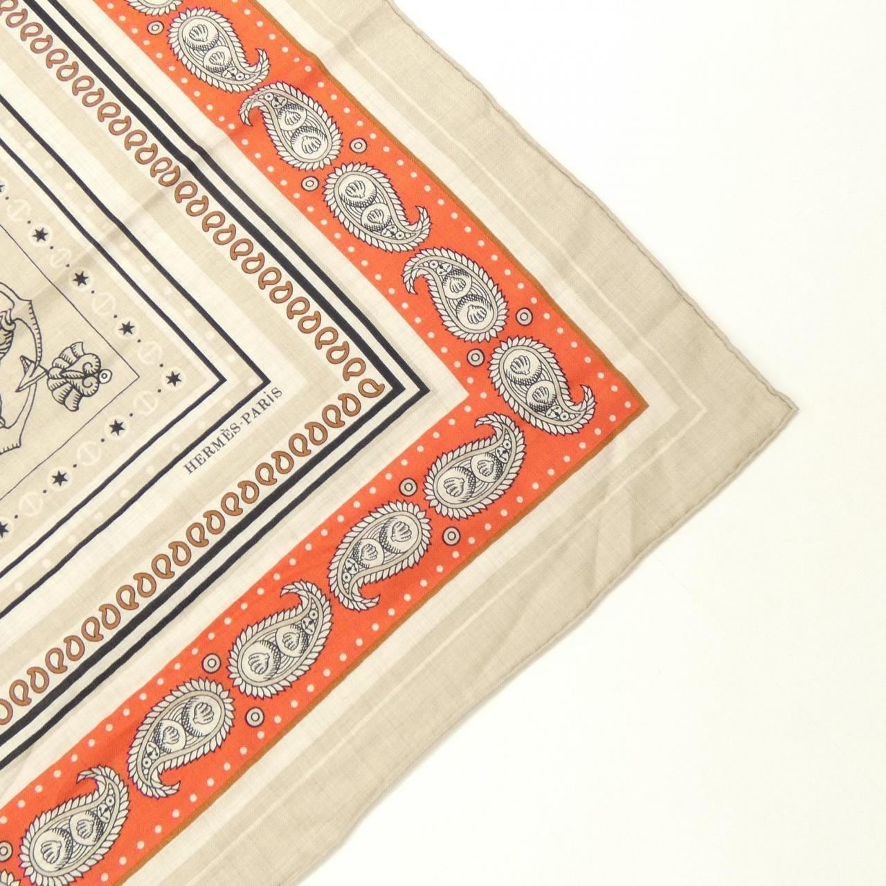 HERMES HERMES TATOUAGES MARINS 頭巾 H243374S Callegian 140 披肩