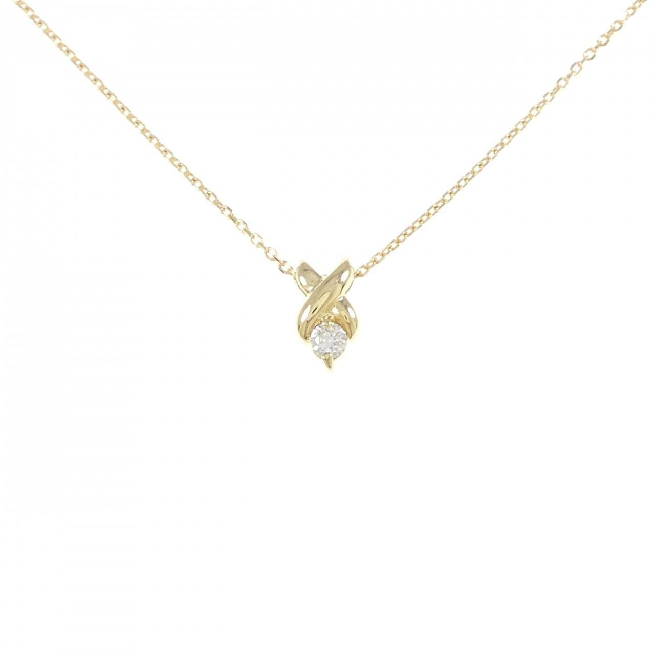 K18YG ダイヤモンド ネックレス 0.09CT