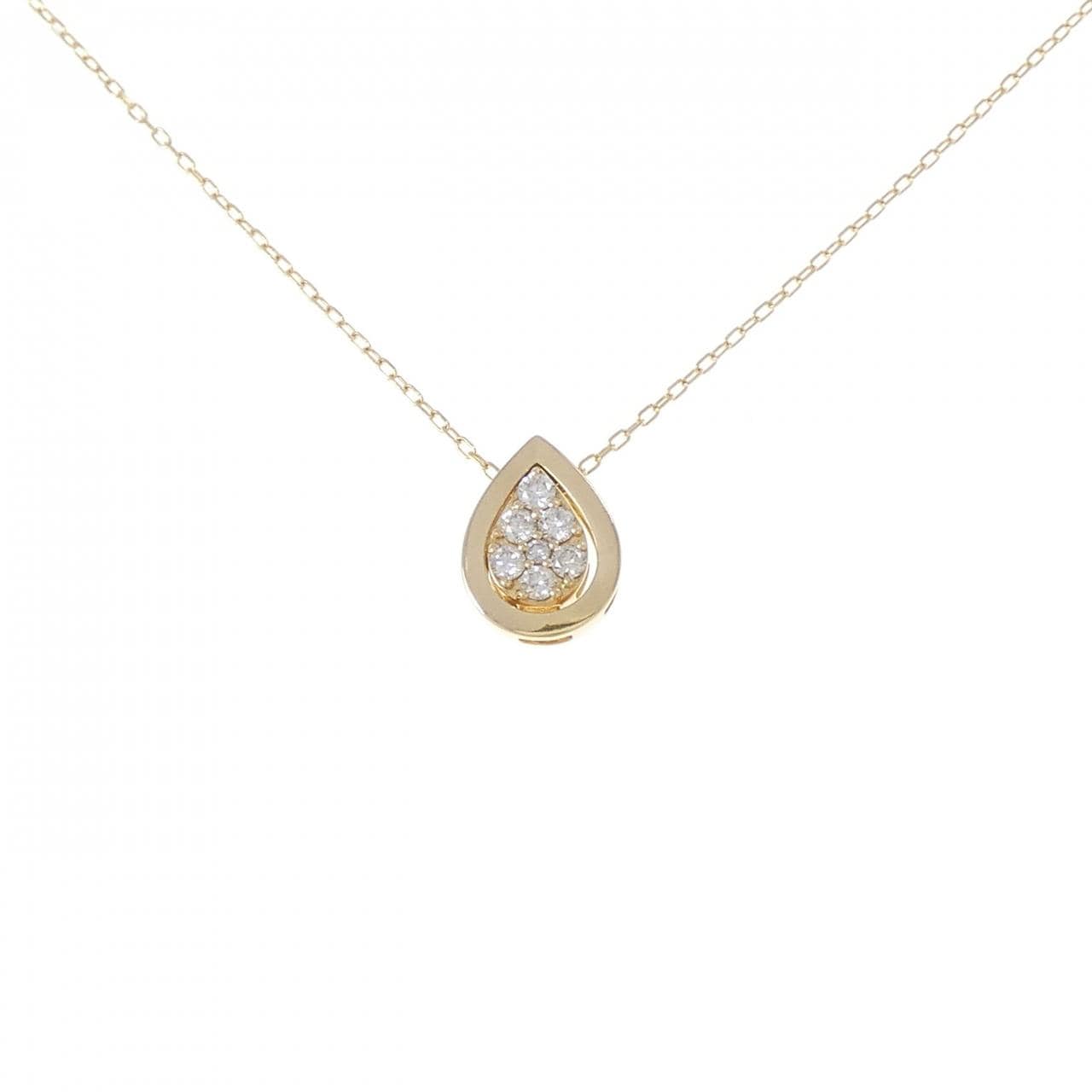 K18YG 2WAY ダイヤモンド ネックレス 0.20CT