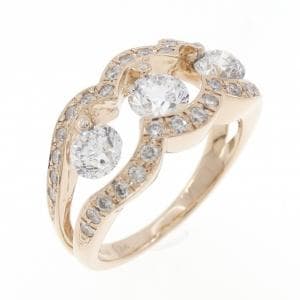 K18PG ダイヤモンド リング 1.002CT