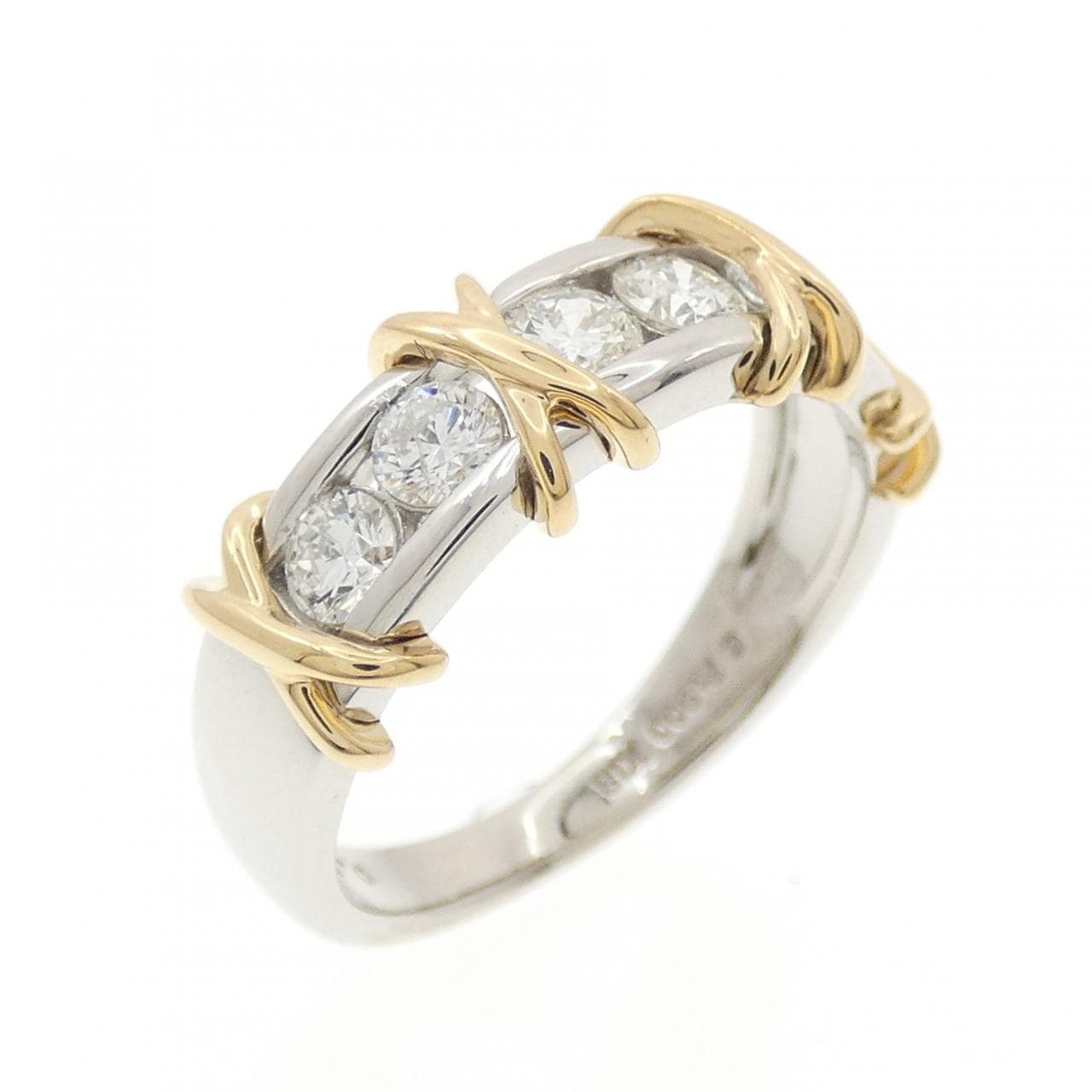 PT900/K18YG ダイヤモンド リング 0.54CT