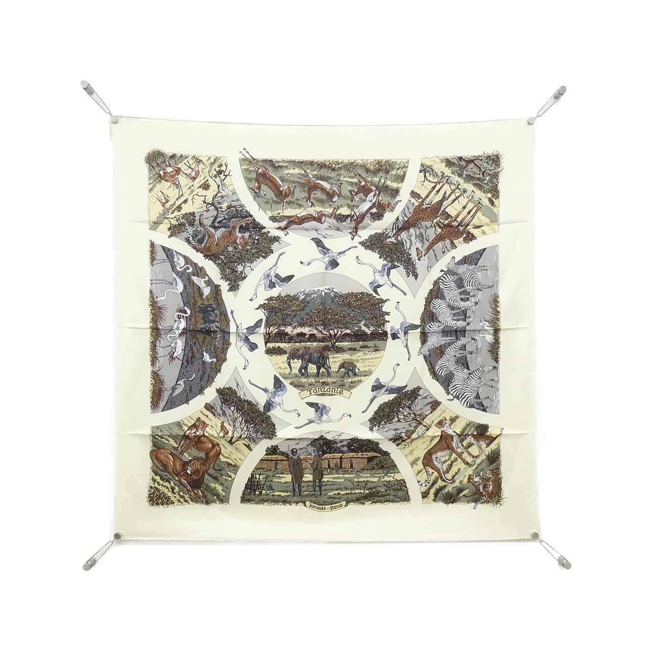 エルメス TANZANIE カレ スカーフ