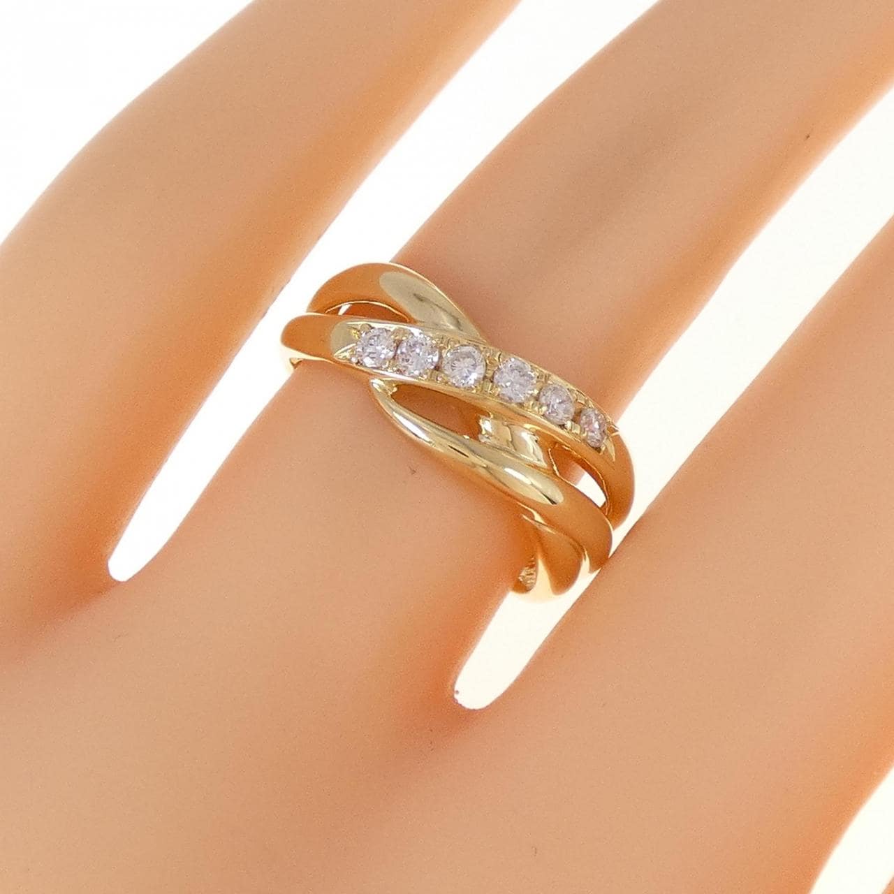 K18YG ダイヤモンド リング 0.20CT