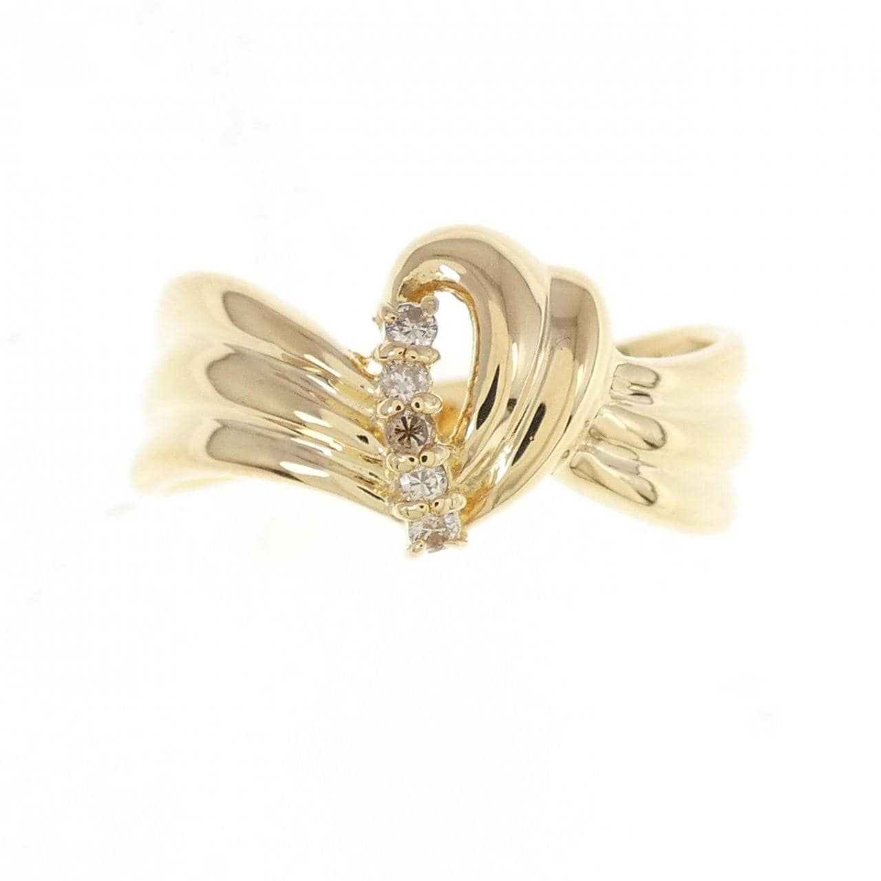 K18YG ダイヤモンド リング 0.05CT