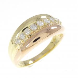 K18YG/K18PG ダイヤモンド リング 0.30CT