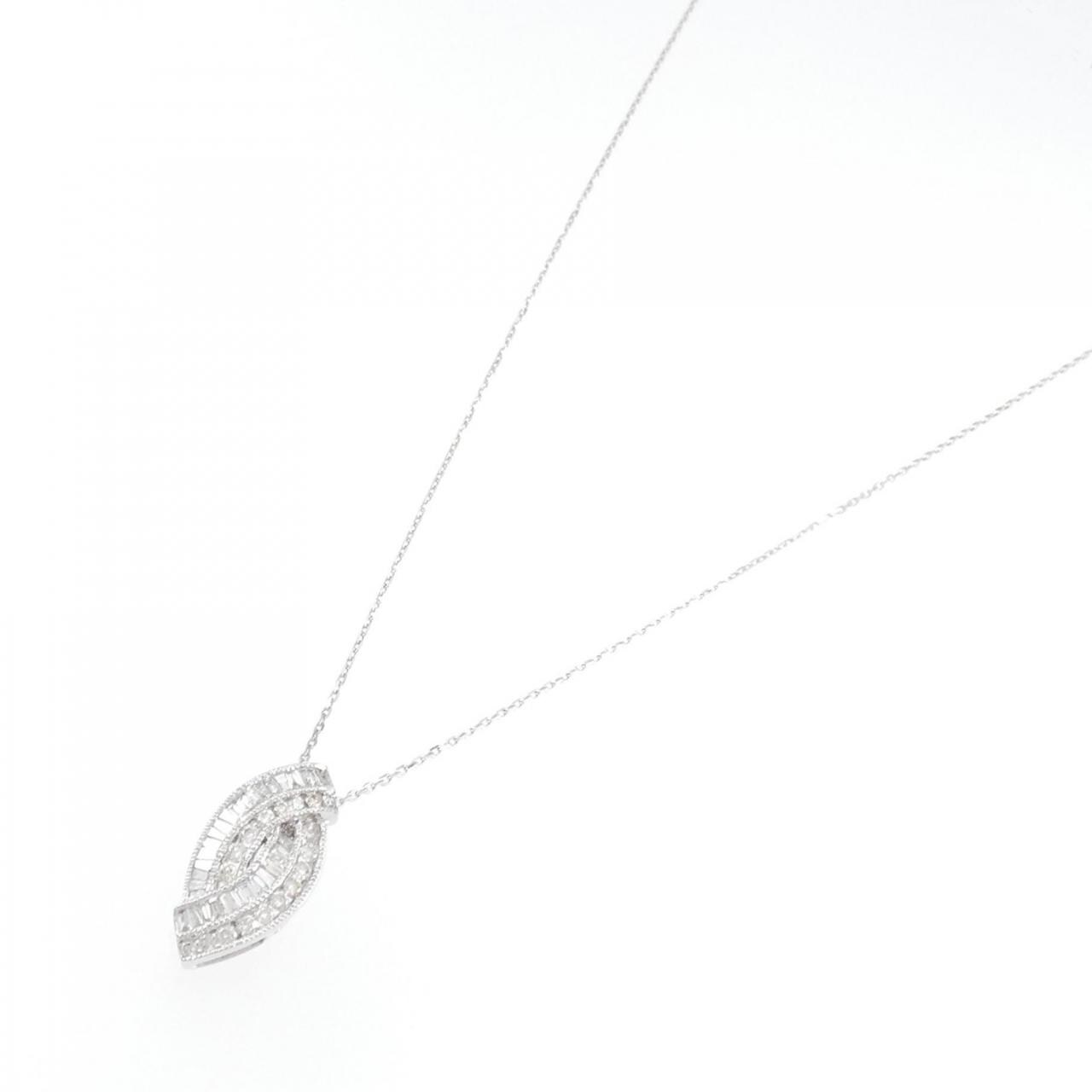 K18WG Diamond necklace