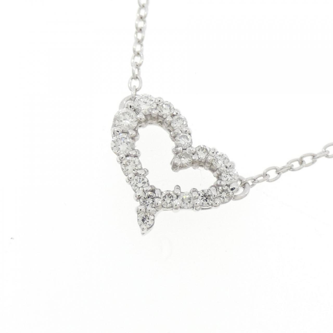 アーカー ハート ダイヤモンド ネックレス 0.18CT