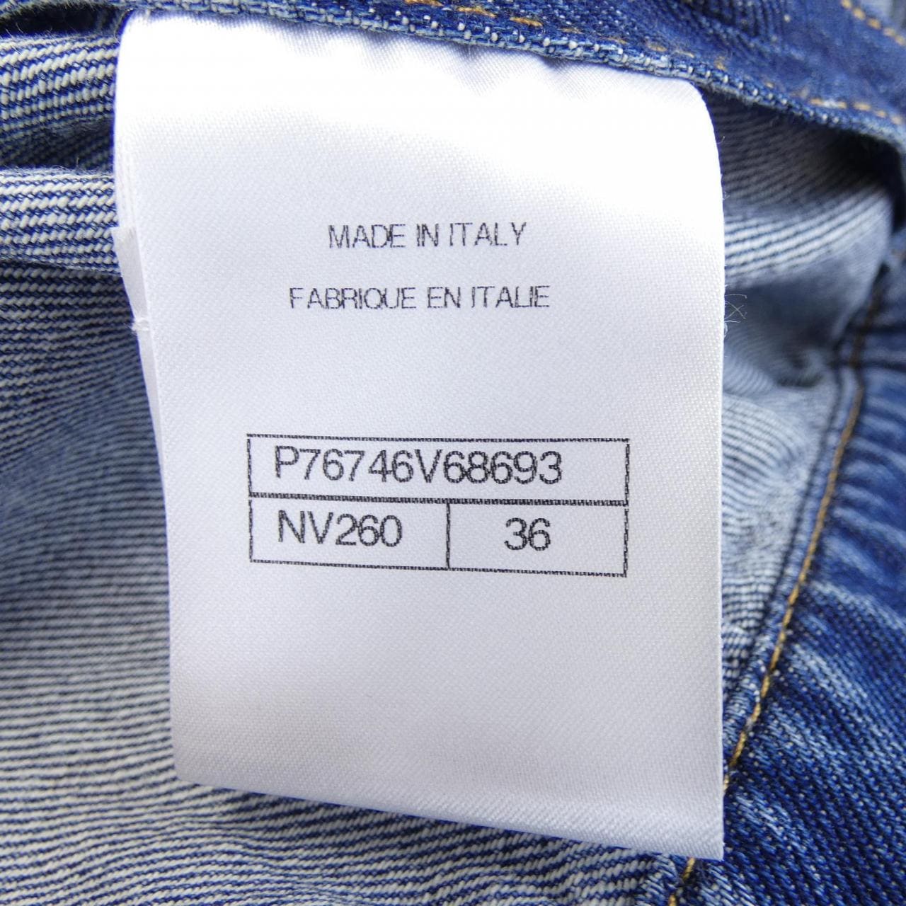 シャネル CHANEL LOOK12 P76746V68693 デニムジャケット