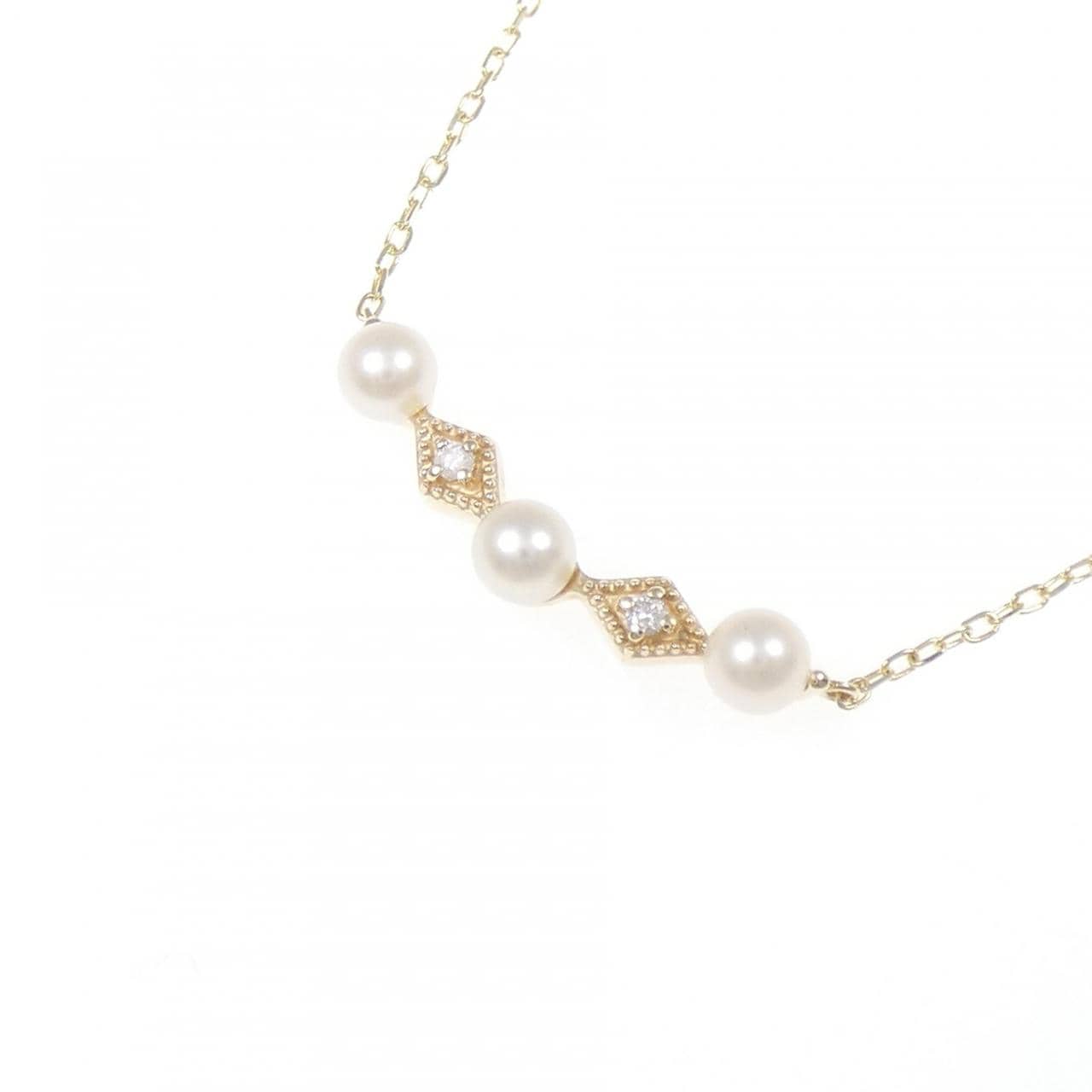 K10YG 淡水パール ネックレス