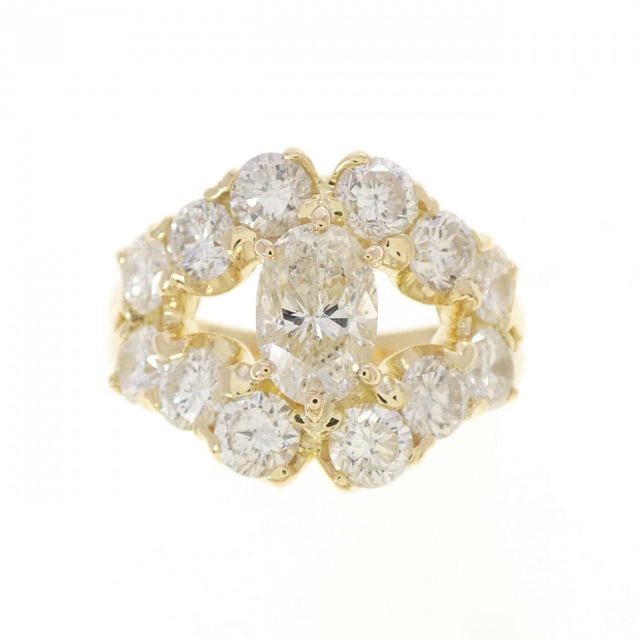 K18YG ダイヤモンド リング 1.023CT