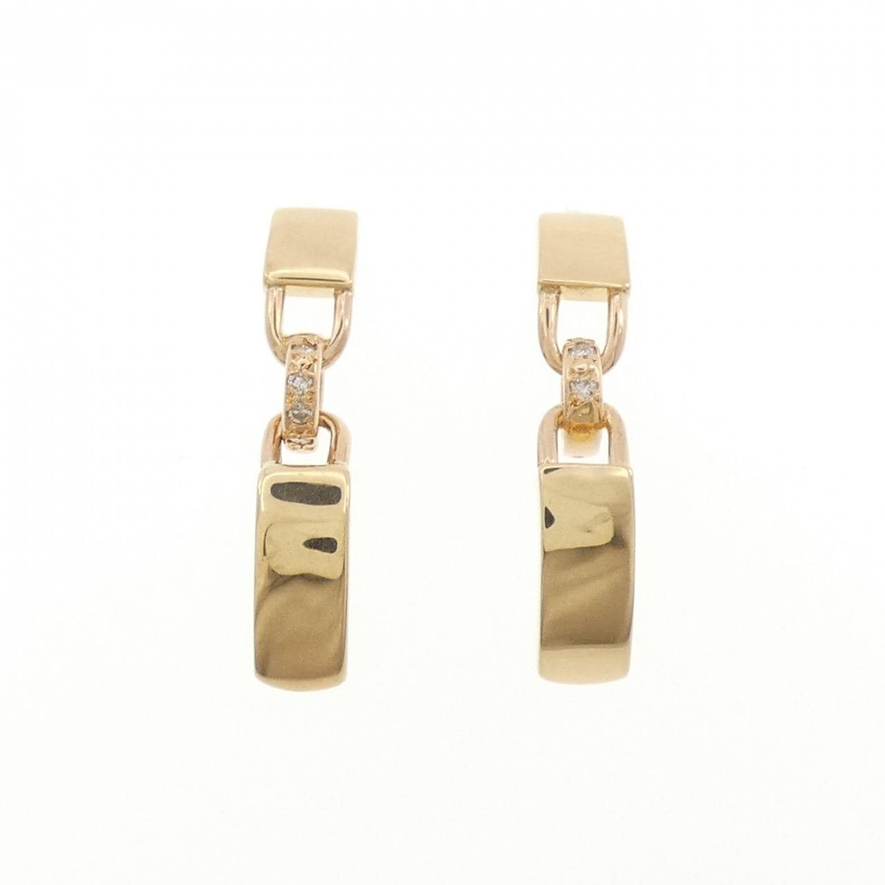K18YG/K18PG ダイヤモンド ピアス 0.08CT