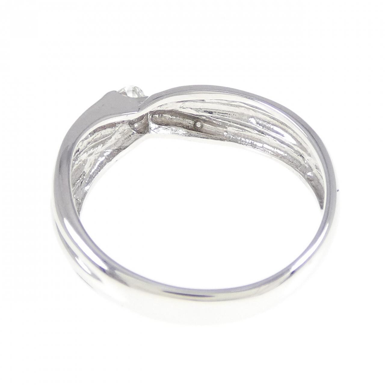 K18WG ダイヤモンド リング 0.12CT