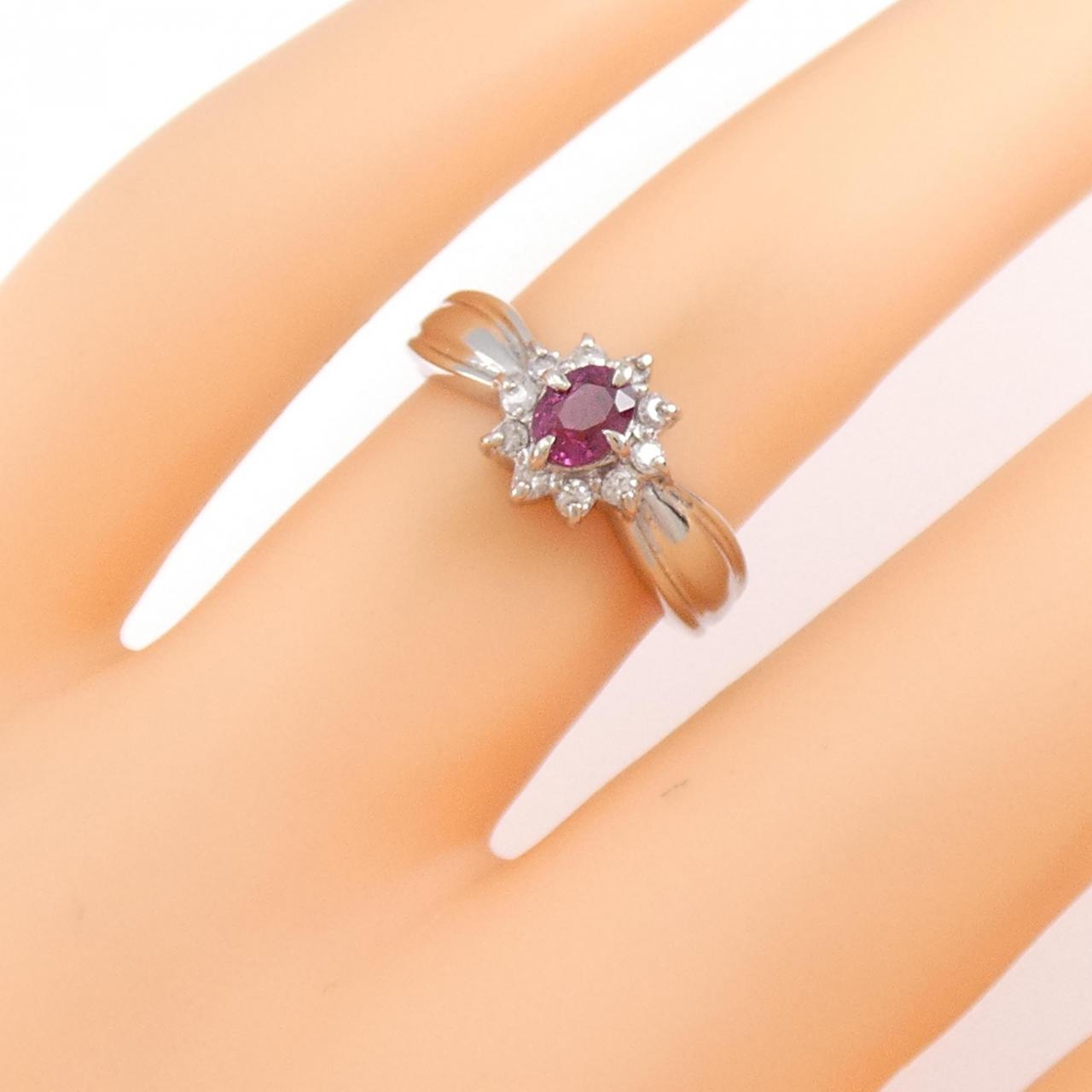 PT ルビー リング 0.46CT