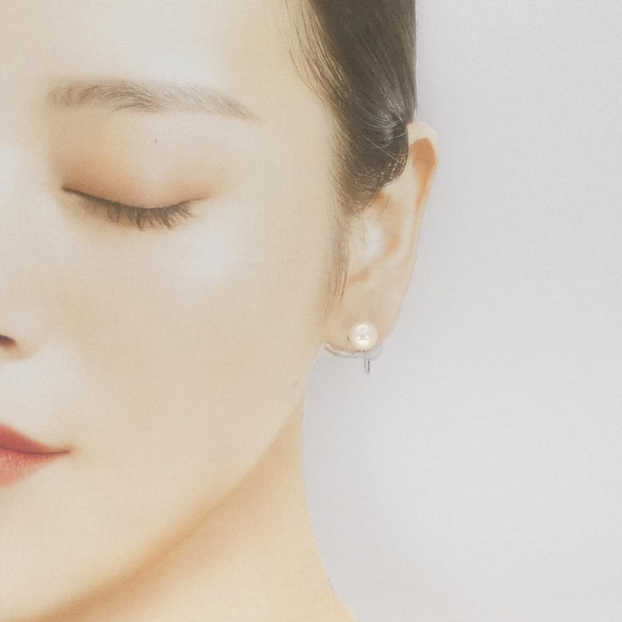 K14WG アコヤパール イヤリング 8mm