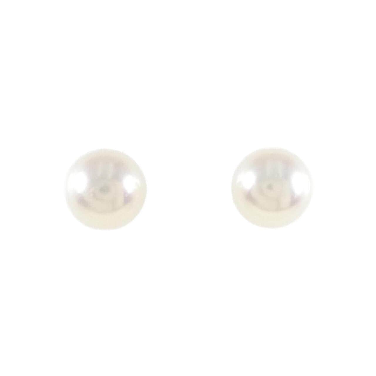 K14WG Akoya pearl earrings 7.5mm