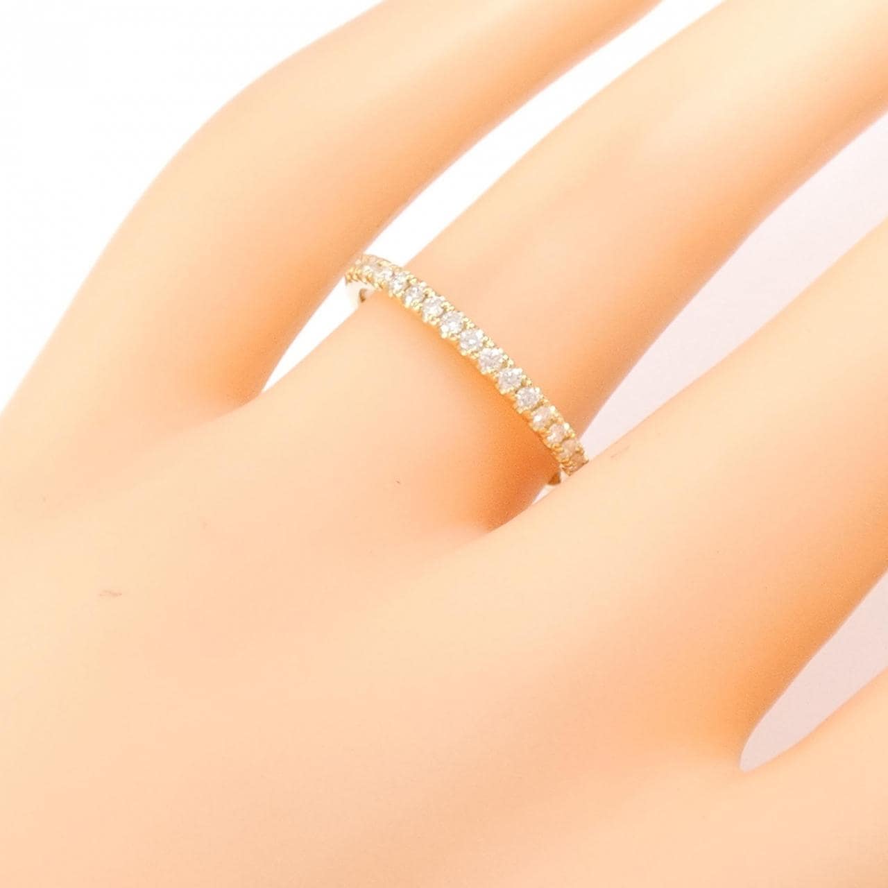 [Remake] K18YG Half Eternity Diamond Ring 0.20CT