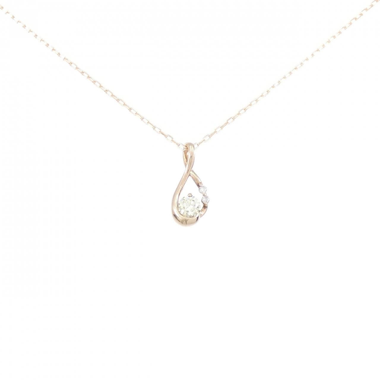 K18PG ダイヤモンド ネックレス 0.20CT