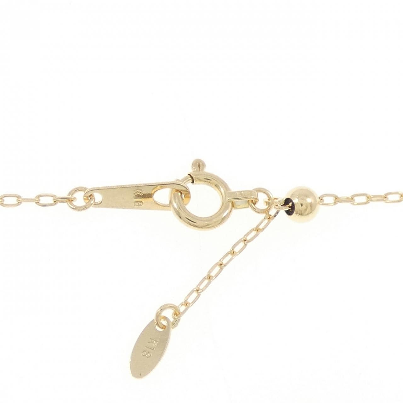 K18YG クロス ダイヤモンド ネックレス 0.06CT