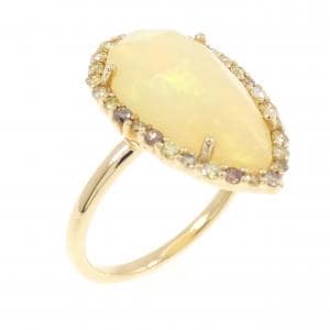 【新品】K18YG オパール リング 2.87CT