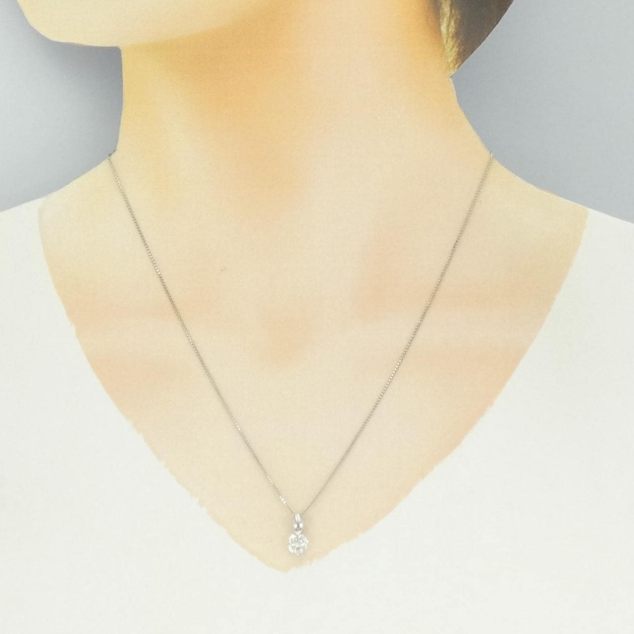 PT900/PT850 ダイヤモンド ネックレス 0.751CT