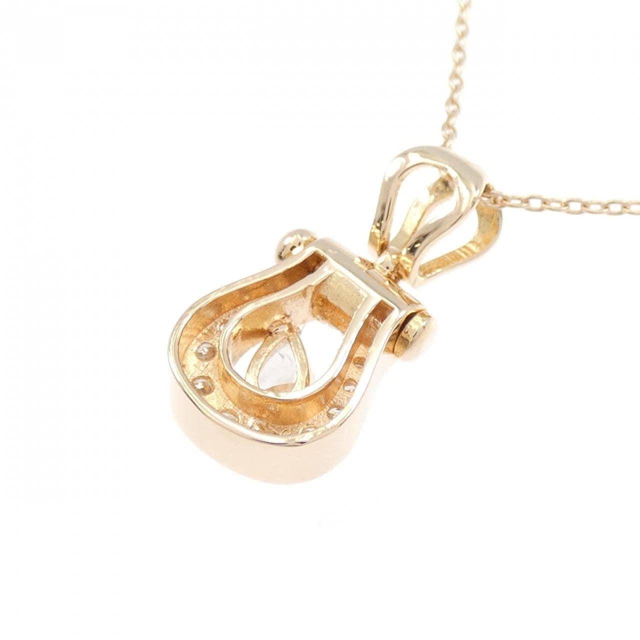 K18PG ダイヤモンド ネックレス 0.16CT