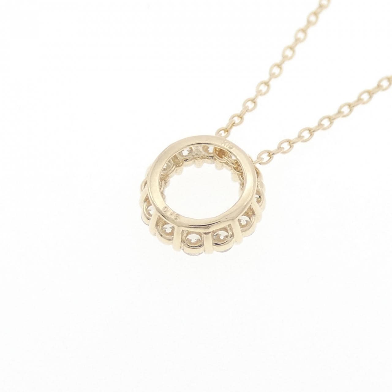 【リメイク】K10YG ダイヤモンド ネックレス 0.18CT