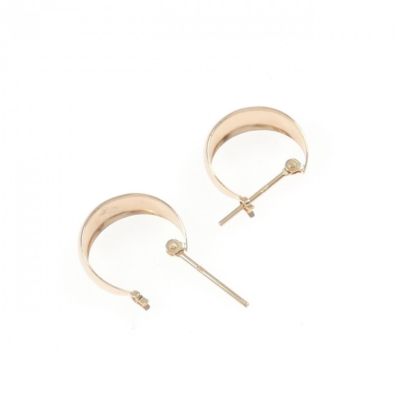 K18PG hoop earrings