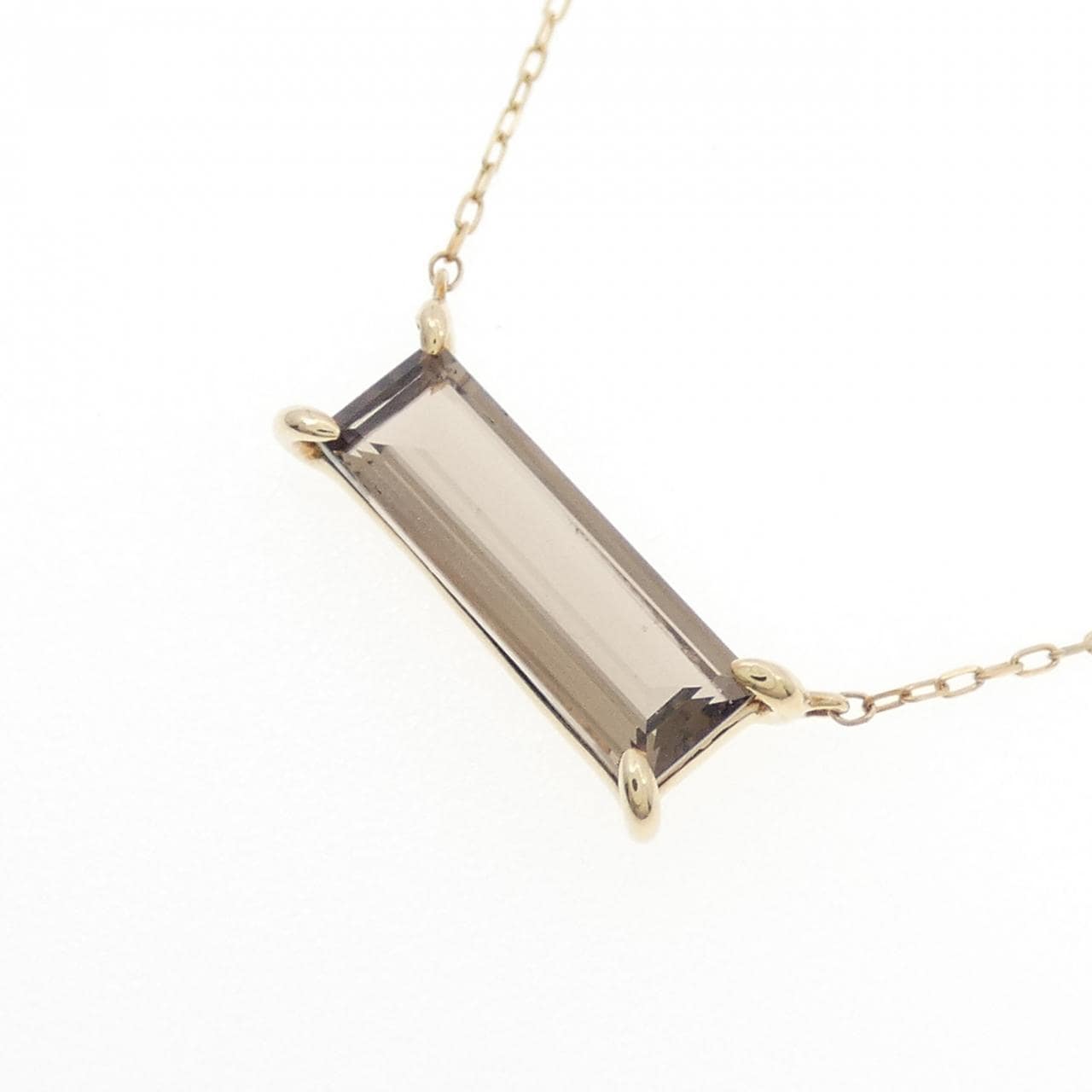 K10YG スモーキークオーツ ネックレス