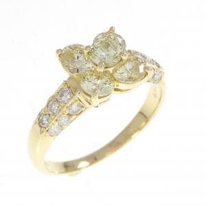 K18YG ダイヤモンド リング 1.50CT