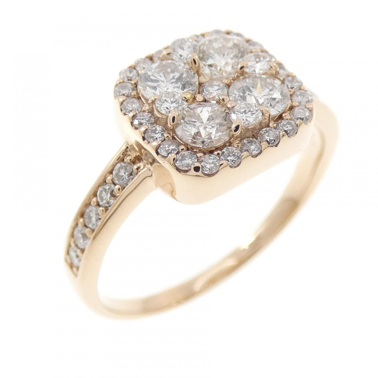 K18PG ダイヤモンド リング 0.85CT