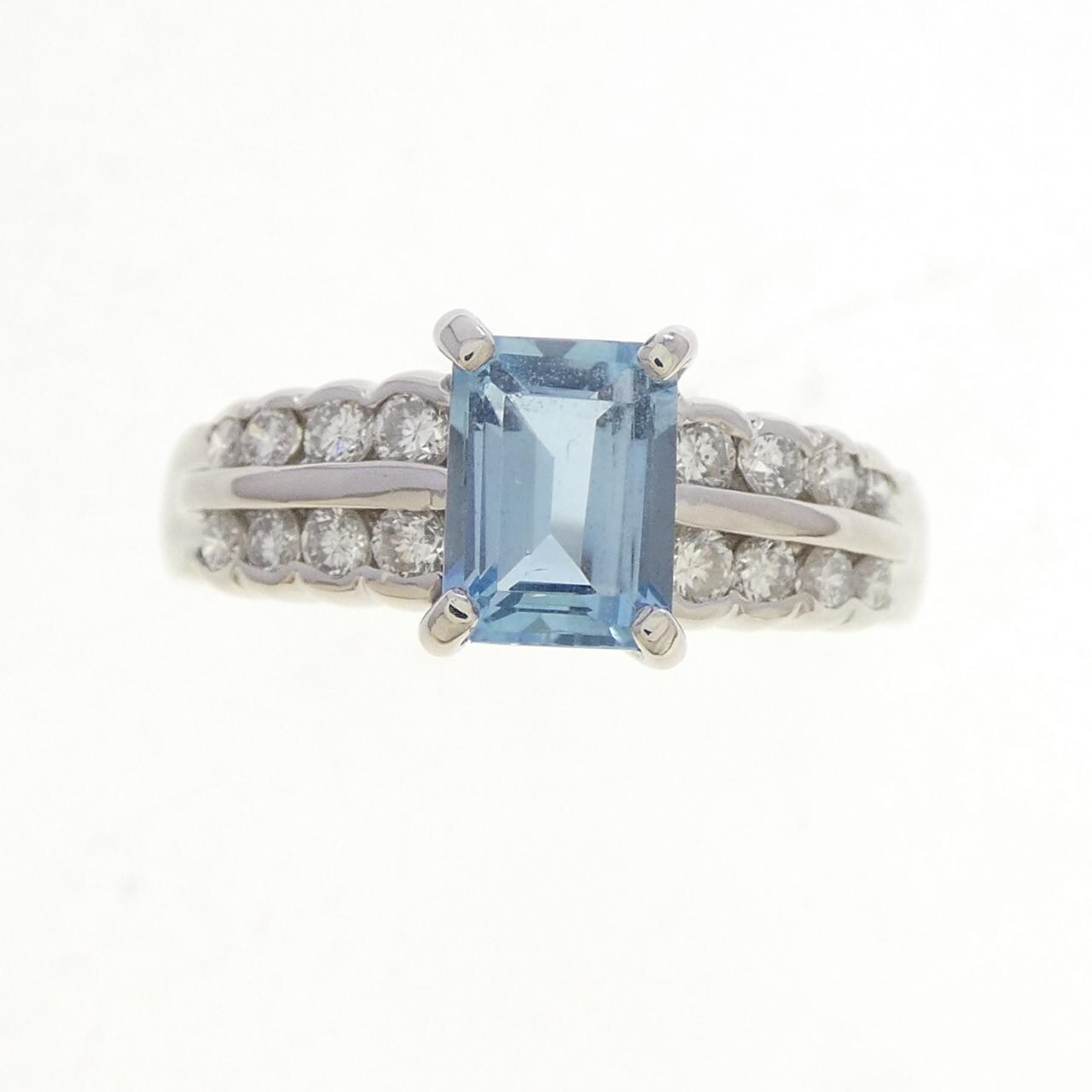 PT900 アクアマリン リング 0.95CT