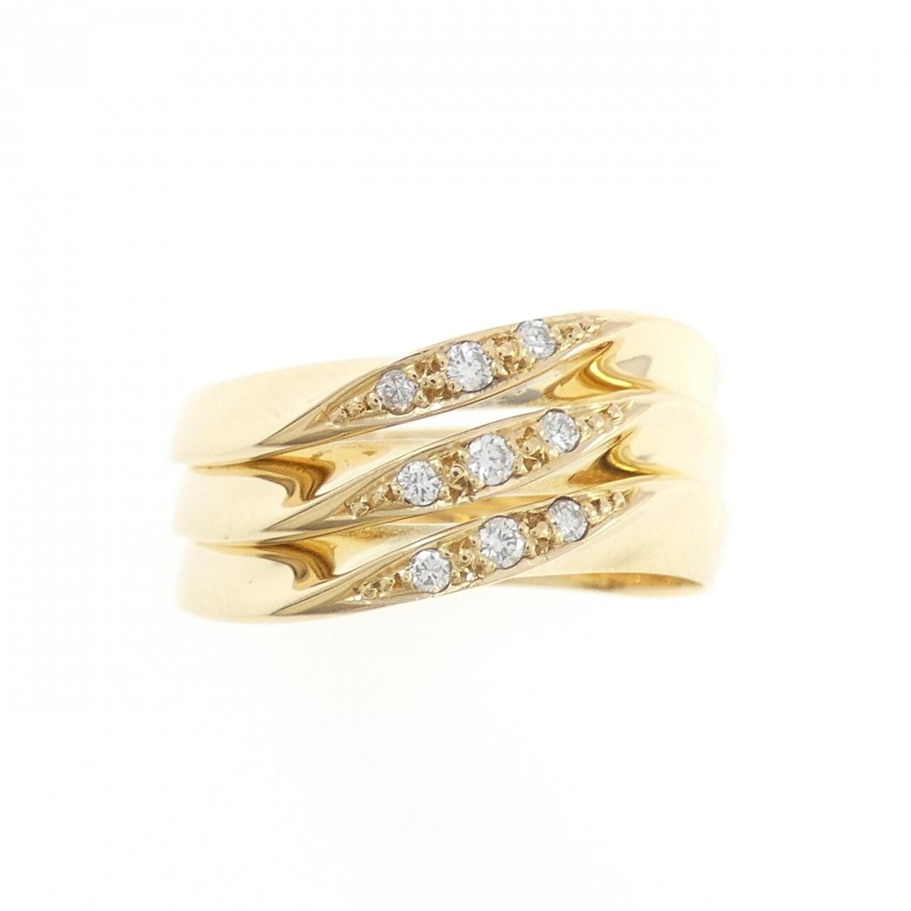 K18YG ダイヤモンド リング 0.10CT